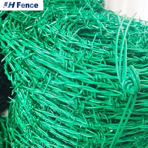 Wholesale BWG 12 14 16 18 Gauge 1000 N Double Strand Wire Fence Galvanized Barbed Wire Coil Concertina Wire for Sale thumbnail-6