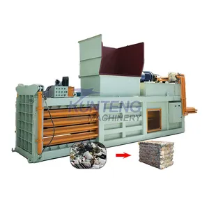 Hydraulic Alfalfa Grass Rice Husk Household Plastic Waste Paper Waste Scrap Metal Horizontal Baler EPC thumbnail-1