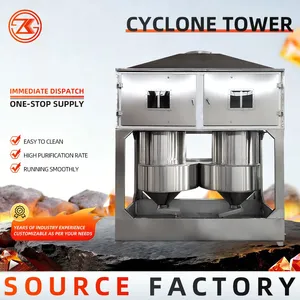 Energy Saving Cyclonic Washing Tower No Filter Clog Industrial Sticky Dust Purification Equipment thumbnail-3