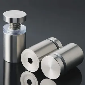 China Manufacturer Glass Standoff Diameter 30mm 316 Stainless Steel Hollow Type Modern Design for Mirror Mounting thumbnail-1
