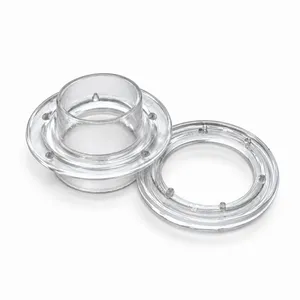 17.8x9.5mm Transparent Plastic Eyelet and Washer for Clothing, Luggage, and DIY Crafts – Easy to Install thumbnail-3