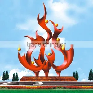 Modern Large Famous Arts Abstract Stainless Steel Sculpture for Garden Decoration thumbnail-1