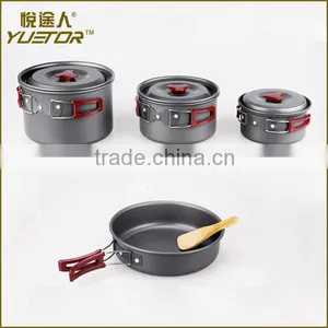 Portable Non-toxic and Odorless Outdoor Cookware Set for 3-5 Person for Camping Hiking thumbnail-5
