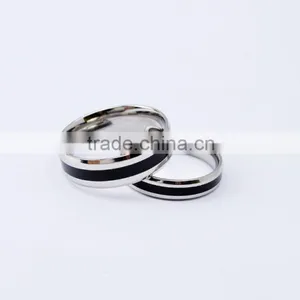 New Design Couple Rings 316l Stainless Steel Jewelry Wedding Rings thumbnail-4