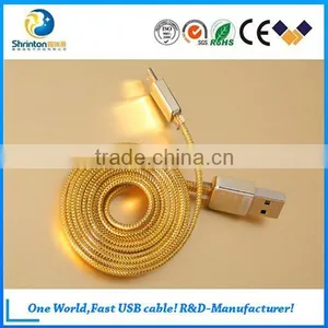 High Quality Remax Golden Flat Usb Cable Mobile Phone Data Cable For Android Devices thumbnail-3