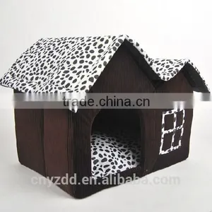 Dog Stuffed House/ Pet Practical Products / Super Soft Pet House With a Door thumbnail-1