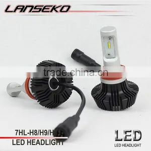G7 Fanless H8 H9 H11 Led Headlight Bulb PHI Chip With Perfect Lighting Effect thumbnail-1
