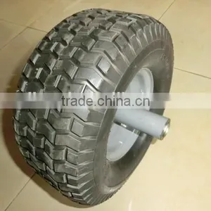 Lawn Mower Rubber Wheel 15x6.00-6 Inflatable Rubber Wheel 6.00-6 thumbnail-1