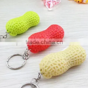 Wholesale Led Light Peanut Keychain Keyring Mini Tool Keychain for Souvenir Gifts thumbnail-2