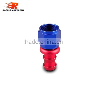 Aluminum Oil Cooler Hose Fitting Straight Push on Fitting Hose End Blue and Red 10-001-10 thumbnail-4