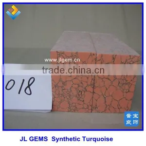 Factory Price Synthetic Turquoise Bricks Rough For Gemstone Jewelry thumbnail-3