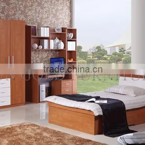 Pictures of Modern Wooden Beds Set for Apartment Furniture(SZ-BT002) thumbnail-1