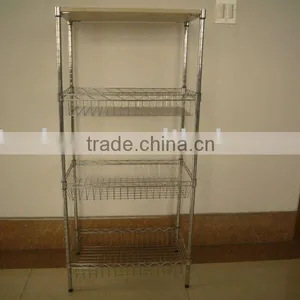 3-layer Shopping Basket/display Stand/wire Shelving thumbnail-1