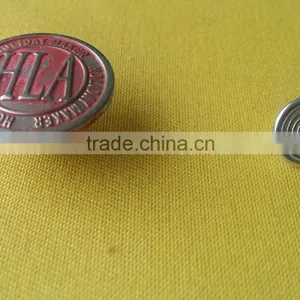 20MM Metal Jeans Tack Button in Silver NF With Red Color Tumbled -- J1545 thumbnail-2