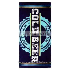 Promotional/Wholesaler Custom Cotton Beach Towel Cotton thumbnail-1