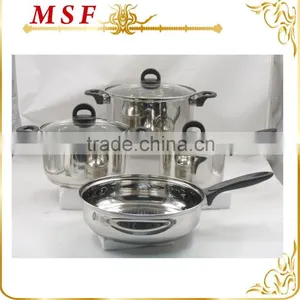 MSF-3987 7pcs Stainless Steel Cookware Set Wholesale Cookware Set for South American Market thumbnail-1