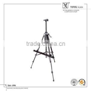 In Stock 60-160cm Folding Metal Black Tripod Easel Artist Painting and Sketch Easel Display Stand Quality Choice thumbnail-1