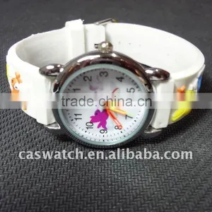 Fashion Printed Custom Silicone Leisure Sports Watch for Kids thumbnail-1