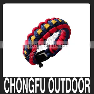 Three Color Weaving Paracord Bracelet Fashion Acessories thumbnail-1