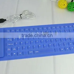 Flexible Silicon Keyboard With Round Plastic Box thumbnail-1