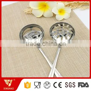Good Quality Wholesale Utensil Soup Ladel Wire Skimmer With Rose Pattern Handle thumbnail-3