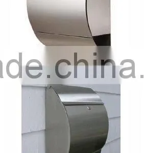 High Quality Stainless Steel Metal Letter Box Mailbox With Lock and Keys thumbnail-5