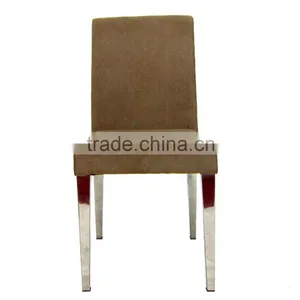 Brushed Stainless Steel Banquet Dining Chair thumbnail-6