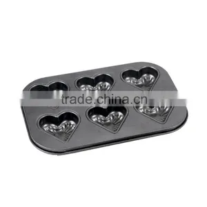 Bakeware Carbon Steel Cake Pans of Muffin Pan With 6 Cups thumbnail-1