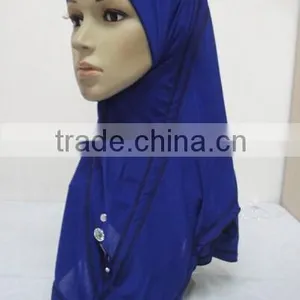 H266 New Style One Piece Hijab With Crystals thumbnail-6