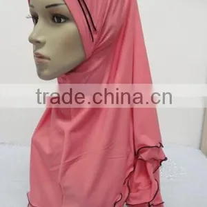 H262 Latest Muslim Hijab With Curling thumbnail-5