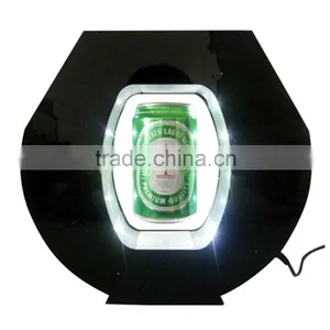 Rechargeable LED Lights Magnetic Floating Levitating Can Display Stand thumbnail-1
