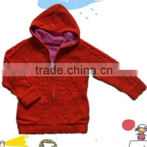Handwork Knitwears Jaquard Zipper Hoodie Cardigan Kids Sweater Pullover Hoodie Jumper thumbnail-1