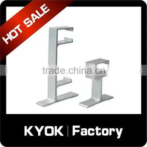 KYOK Sumptuousness Chrome Silver Curtain Pole Wall Brackets,brackets Multiple Parts 19mm/22mm/25mm thumbnail-4