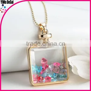 Best Selling Beautiful Women Heart-shaped Decoration Crystal Necklace thumbnail-1