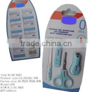 3pcs Cute Baby Safe Nail Care Manicure Set thumbnail-2