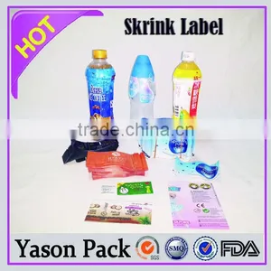 YASON Printing Colorful Bottle Labels Packaging Shrink Label thumbnail-1