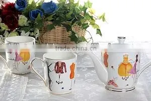 AMERICAN Style Coffee Tea Espresso Set Cup & Saucer Dinner Ware Set Ceramic Melamine Tableware Set thumbnail-1