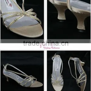 Elegant Gold WS-034 Wedding Shose Custom Made Color as Pics thumbnail-1