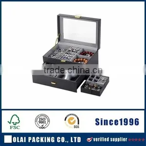 High-grade Red Multifunctional Watch Package Box thumbnail-1