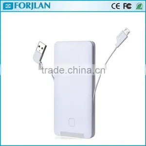 Buit in Cable 5000mah Mobile Battery Bank thumbnail-1
