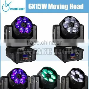 6X15W Led Moving Head Stage Beam Light thumbnail-3