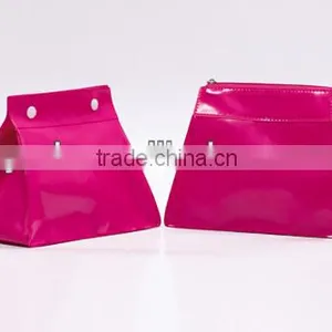Purple PVC Button Cosmetic Packaging Bag thumbnail-1