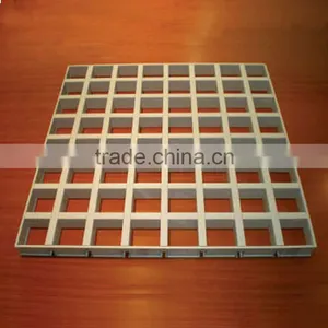 Installation T Bar Metal Frame Grid Ceiling Aluminum Lay On Open Cell Ceiling Tile thumbnail-1