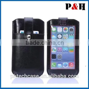 New Pull Tab Leather Case for Iphone 6, for Iphone 6 Leather Case thumbnail-5