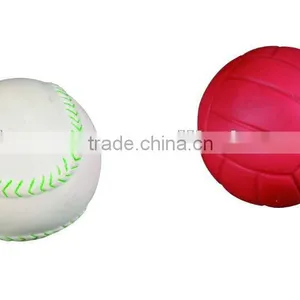 Vinyl Squeaky Dog Ball Teeth Toy thumbnail-1