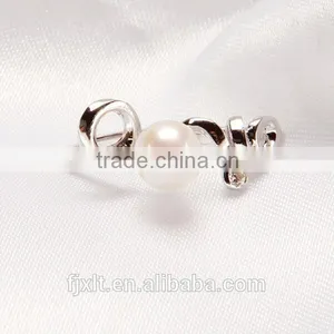 5.5-6.5mm Golden 925 Silver Jewellery Freshwater Pearl Ring Design for Woman thumbnail-1