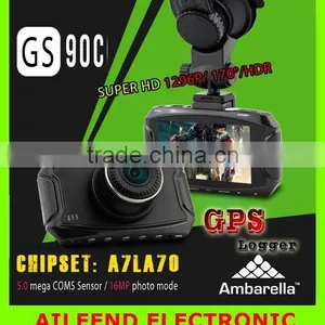 Ambarella A7LA50 GS90A Car DVR Recorder Full HD 1296P Car Camera 2.7"LCD HDR+G-Sensor+GPS H.264 Car Video Recorder Dash Cam thumbnail-1