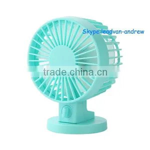 Factory Promotion 2 Blade USB Fan Fashion Candy Color Table Mini Fan thumbnail-1