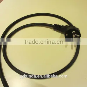 VDE Approved 3 Pin European ac Power Cord H05VV-F thumbnail-5