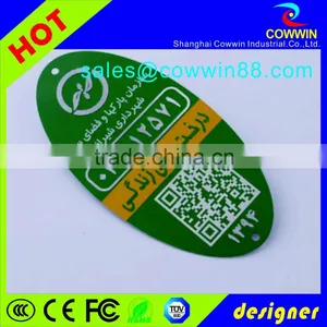 Hot Wholesale Custom Brushed Stainless Steel Label thumbnail-2